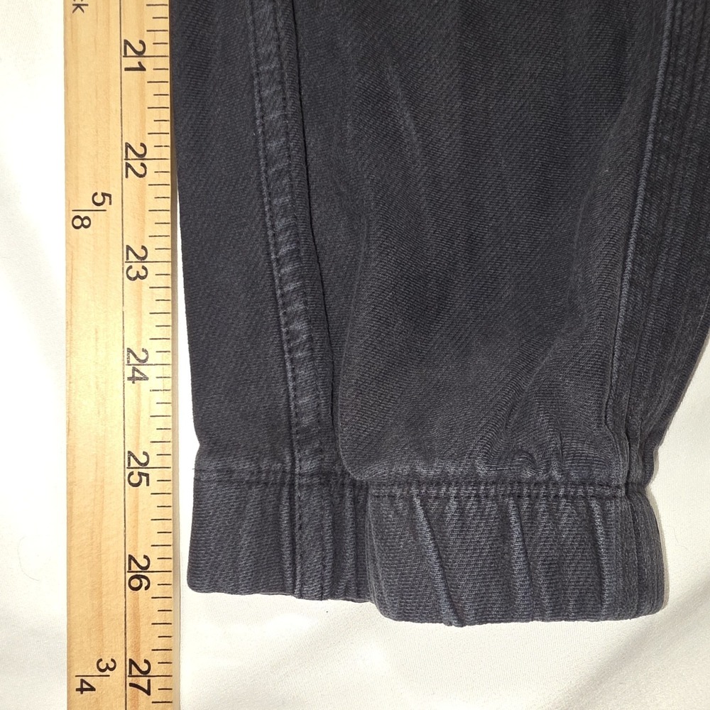 ATHLETA Farallon Jogger Pants Drawstring Waist Atheisure Cotton Black Sz 6 - Picture 6 of 11